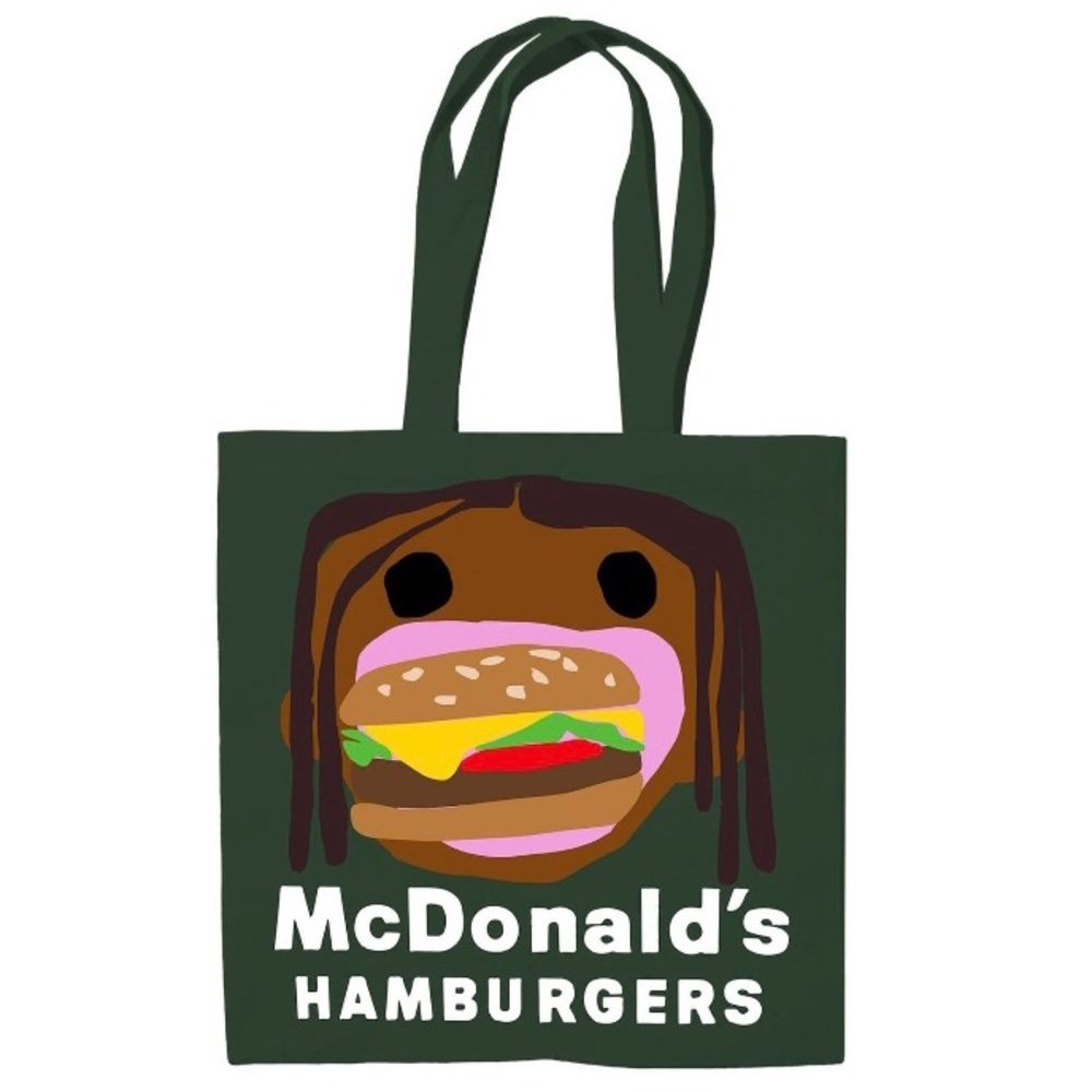 Travis Scott x CPFM 4 CJ Burger Mouth Tote